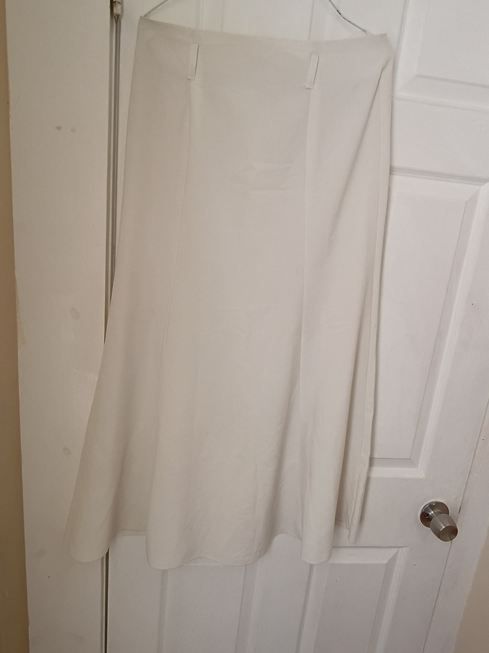 & Other Stories Cream A-Line Midi Skirt